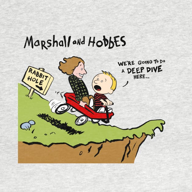 Marshall and Hobbes by BeckyandShoulderAngel